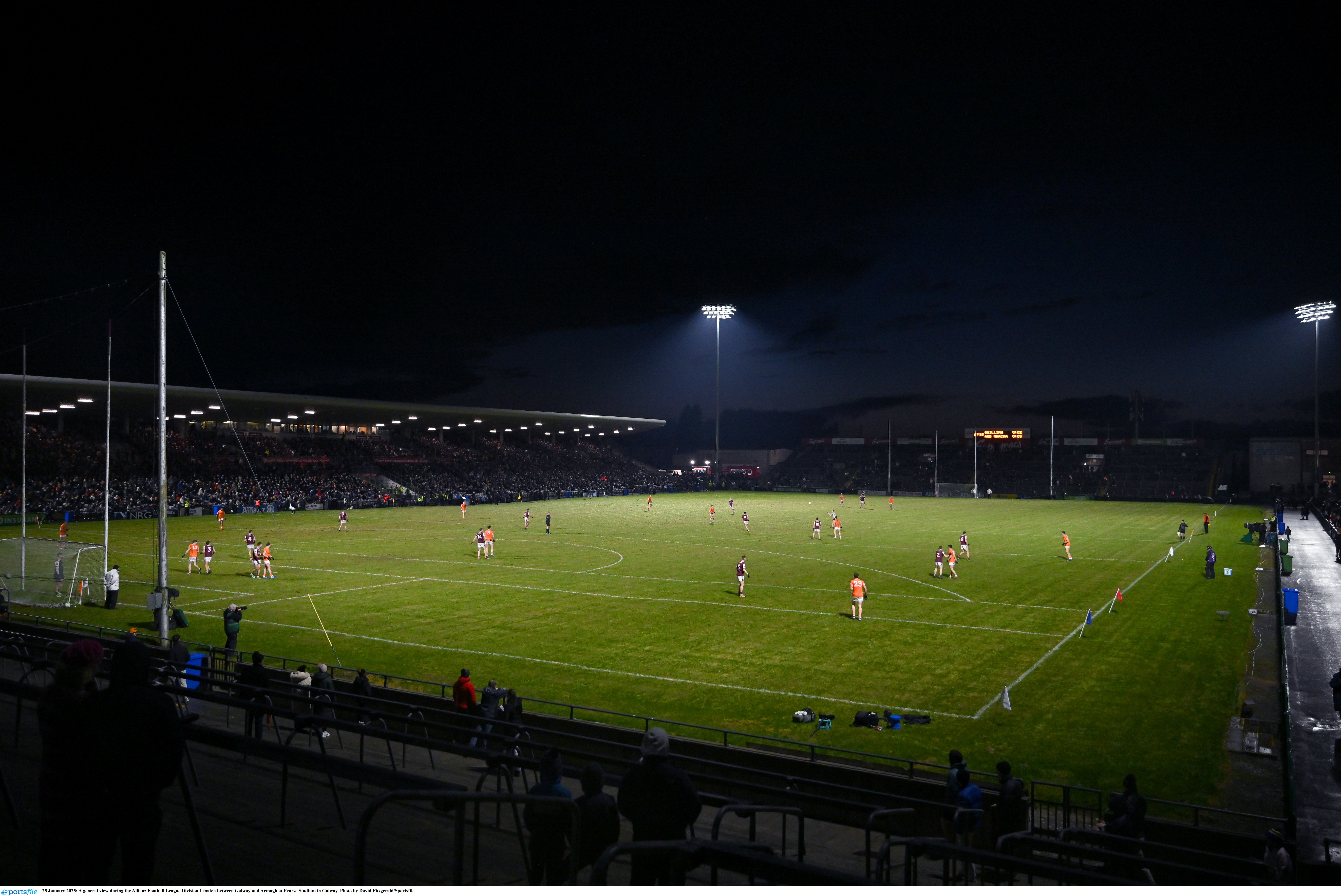 Aerial image of a sports ground