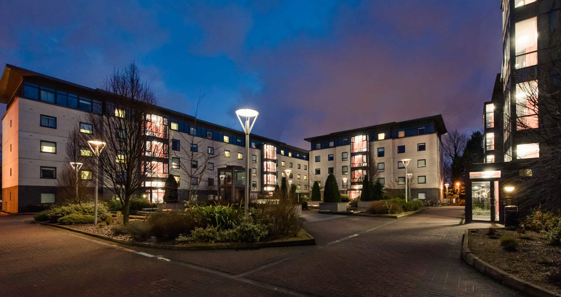 Image of student accommodation blocks