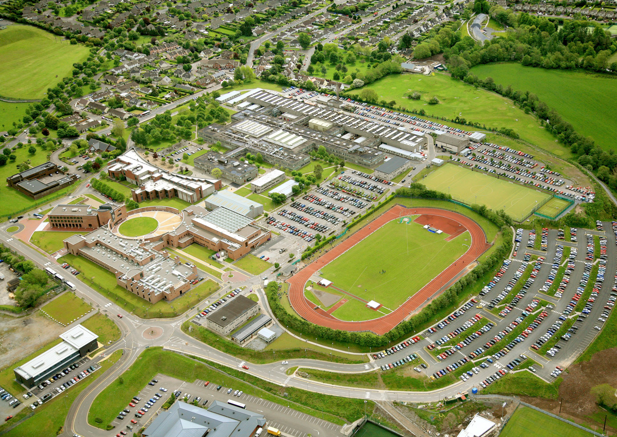 Aerial image of a sports campus facilty