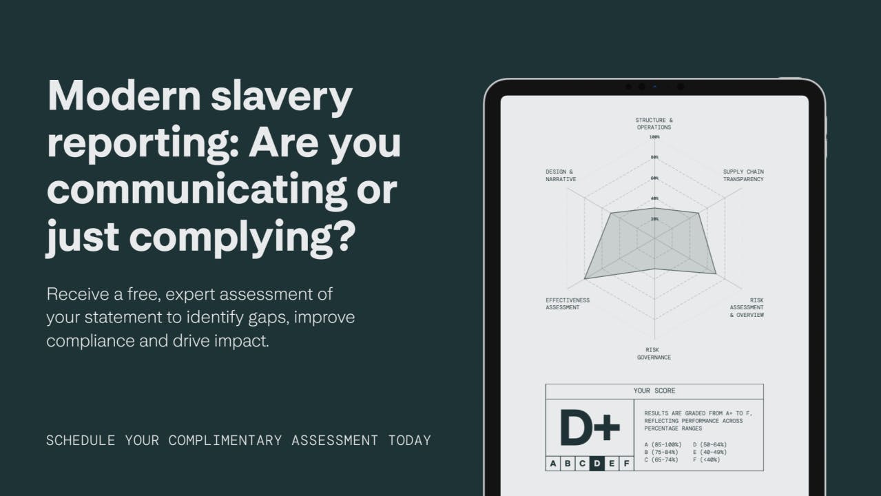 Edge Impact is offering a free modern slavery assessment review.