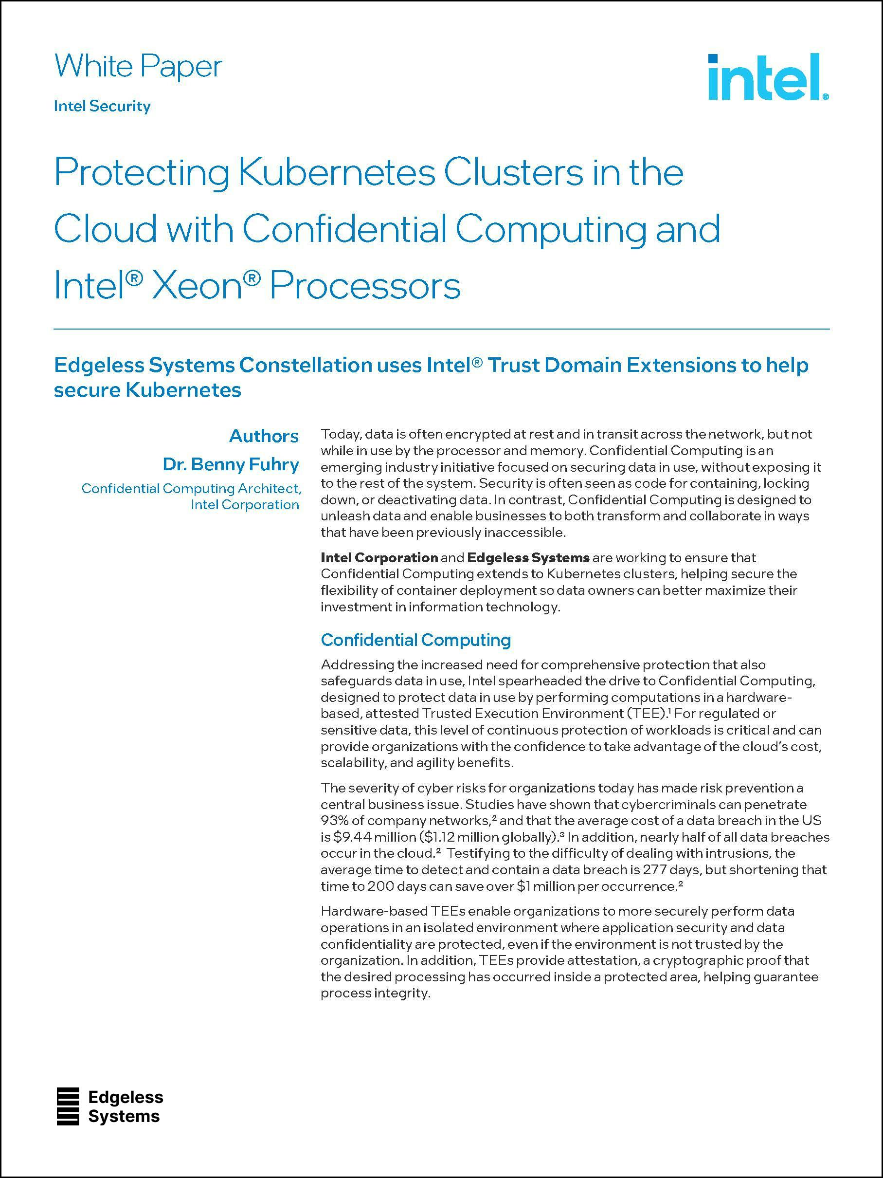 intel whitepaper first page