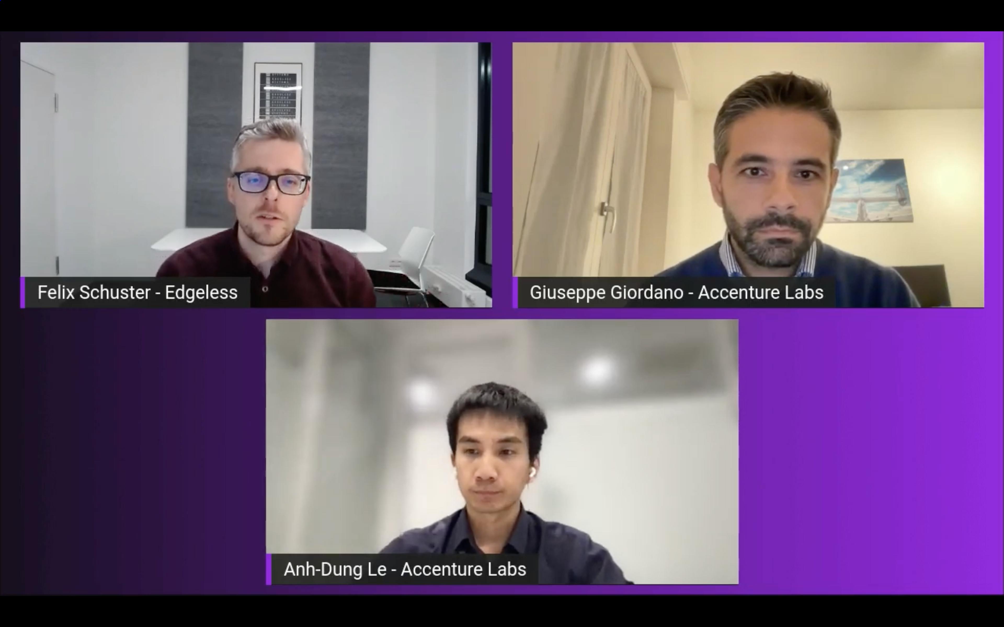 Accenture webinar with Edgeless Systems