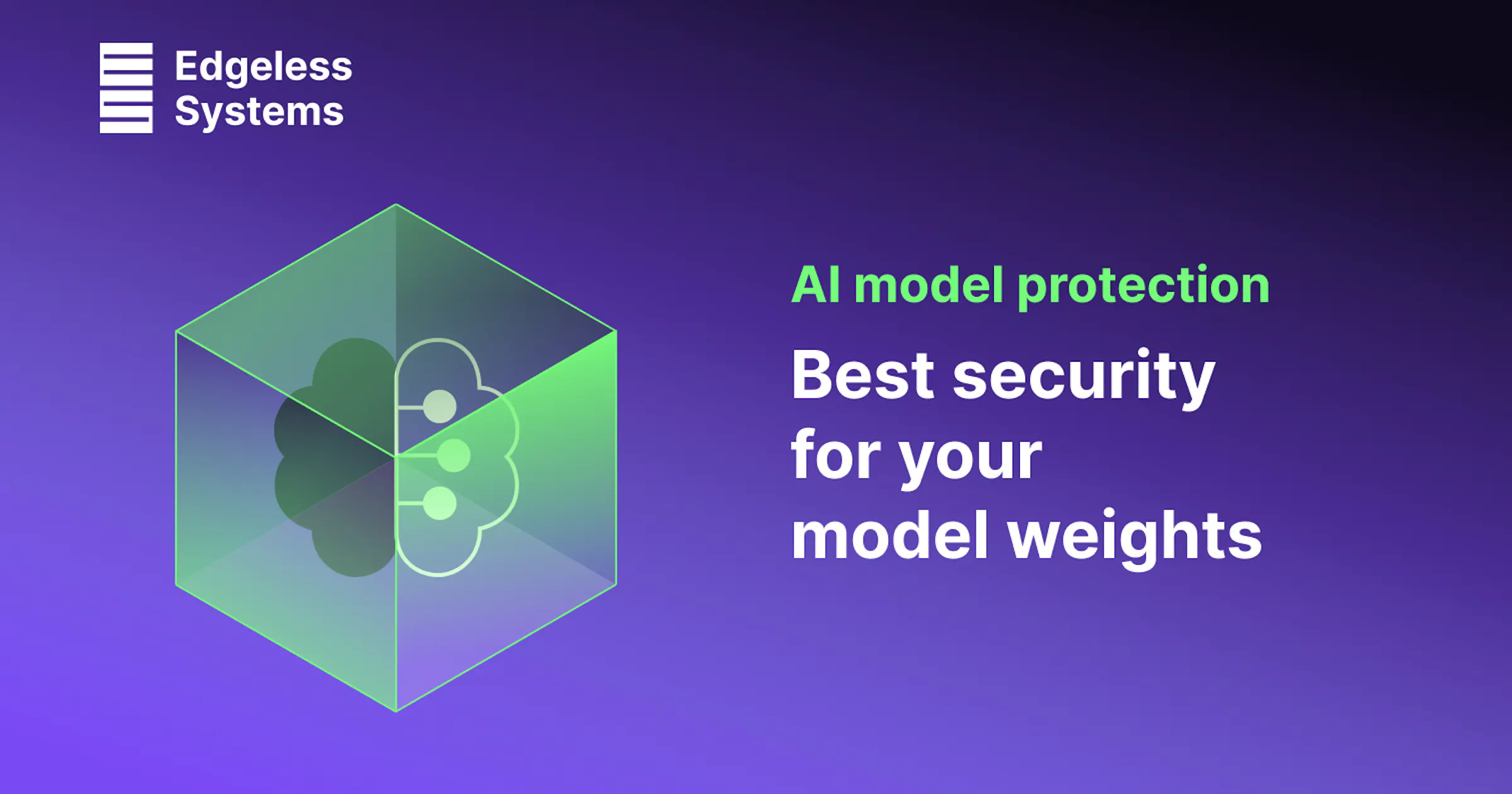 AI model protection - Best security for your model weights