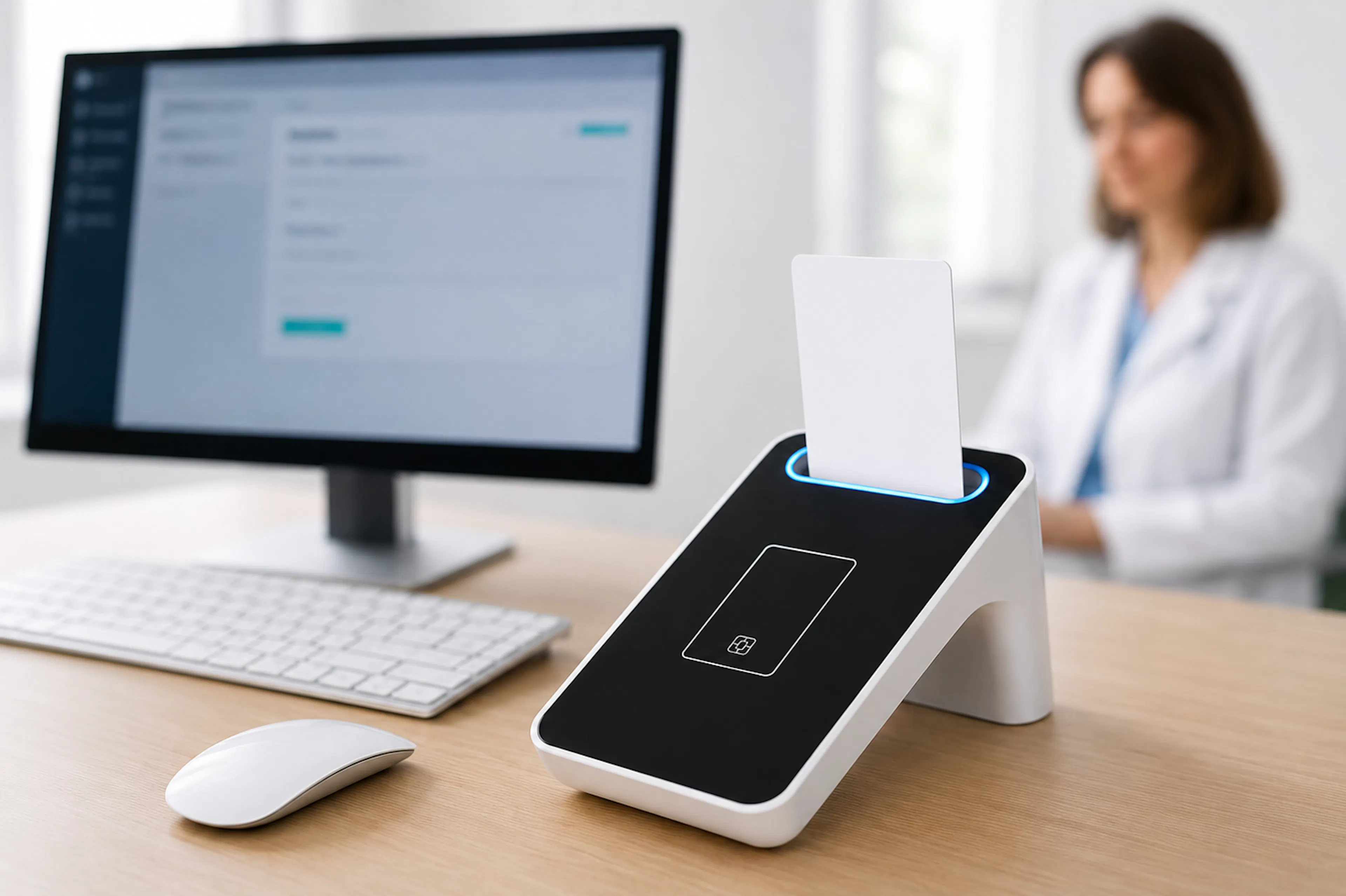 Card reader in medical practice