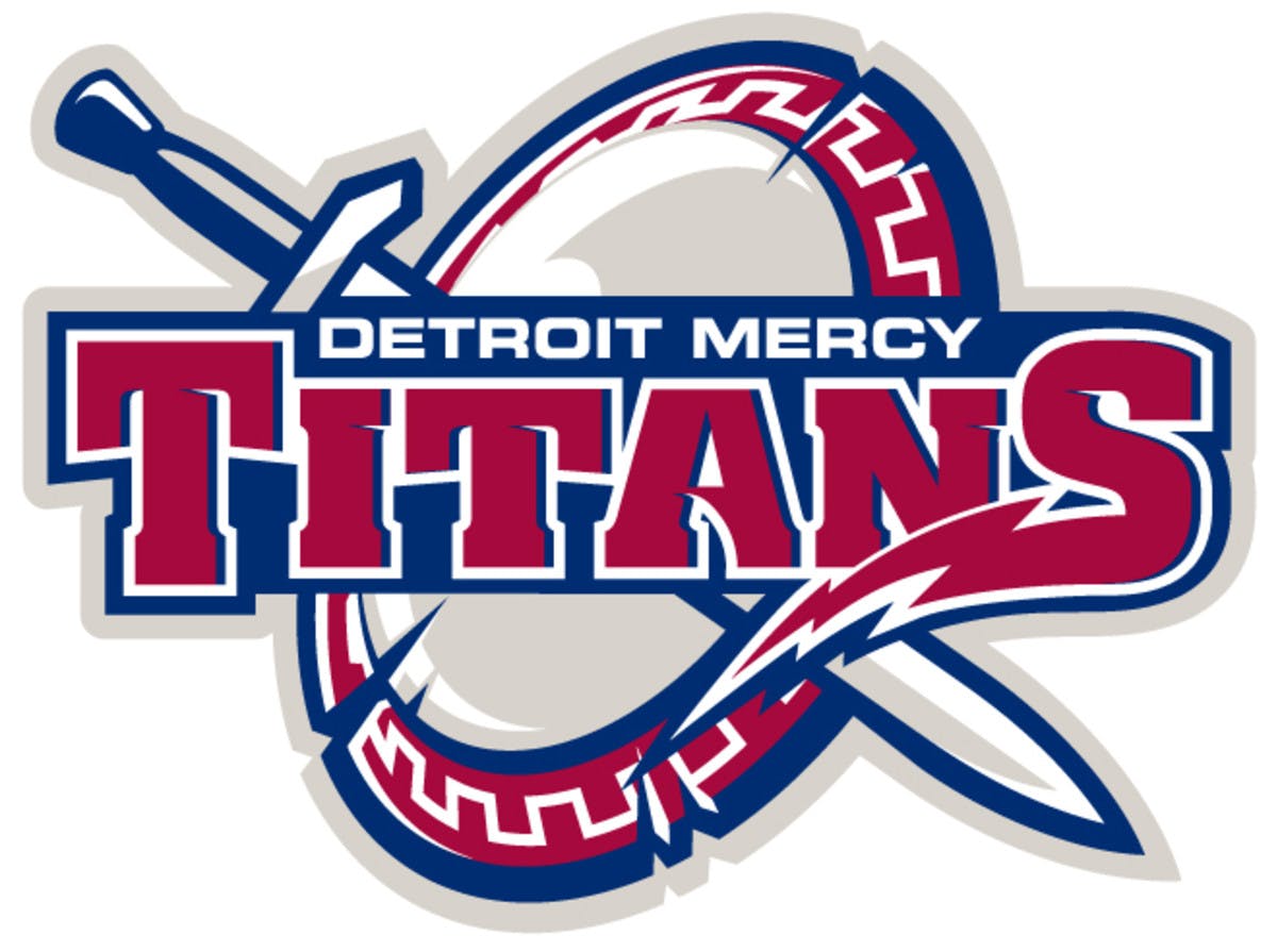 Women's Blue Detroit Mercy Titans Track & Field T-Shirt