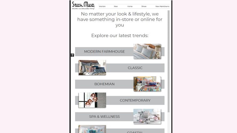 Stein Mart’s Contemporary Digital Product Catalog