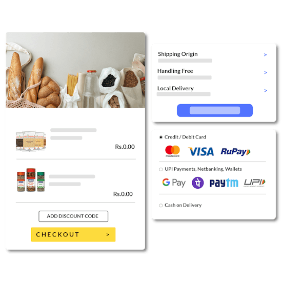create your online grocery store