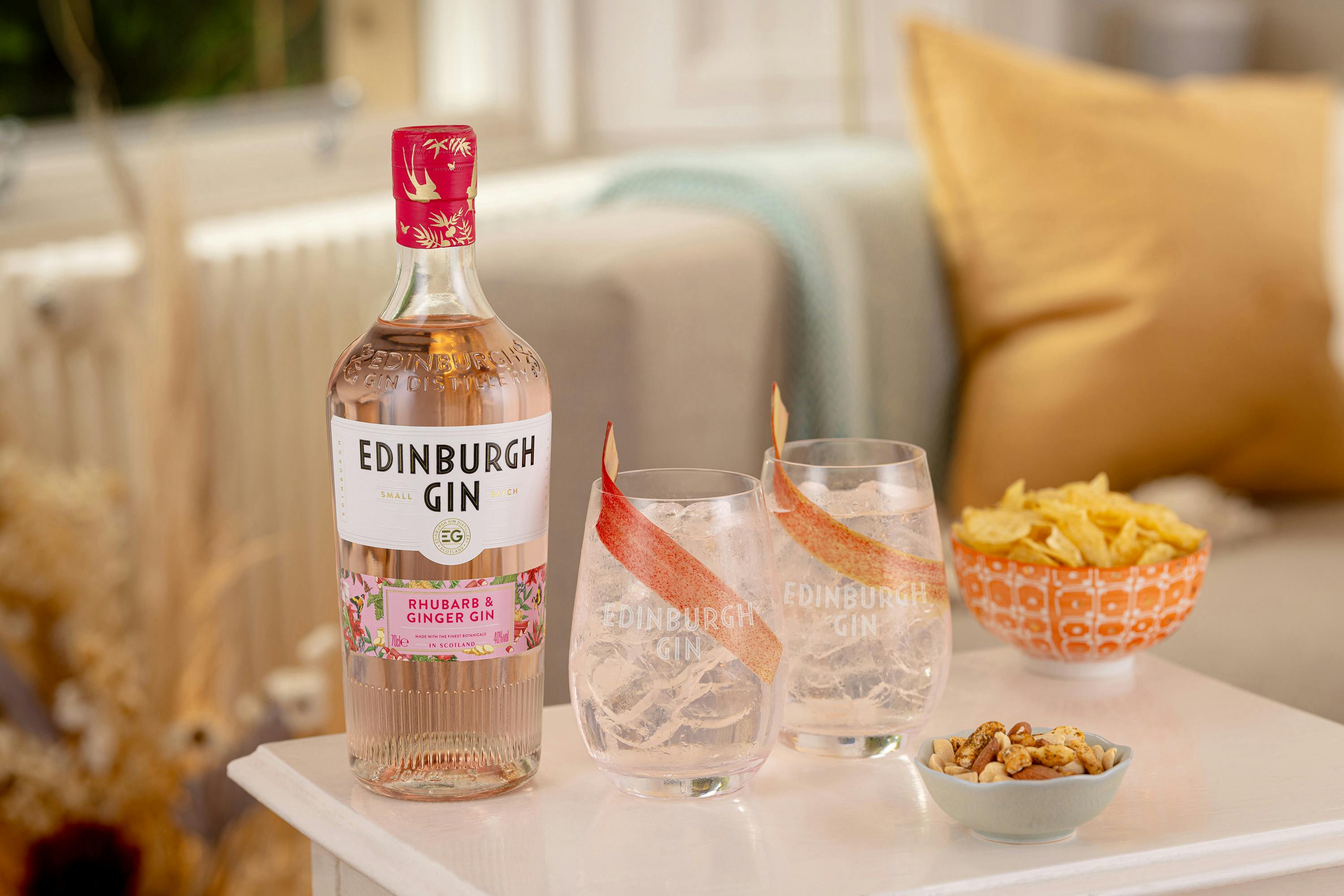 Rhubarb & Ginger Gin Edinburgh Gin