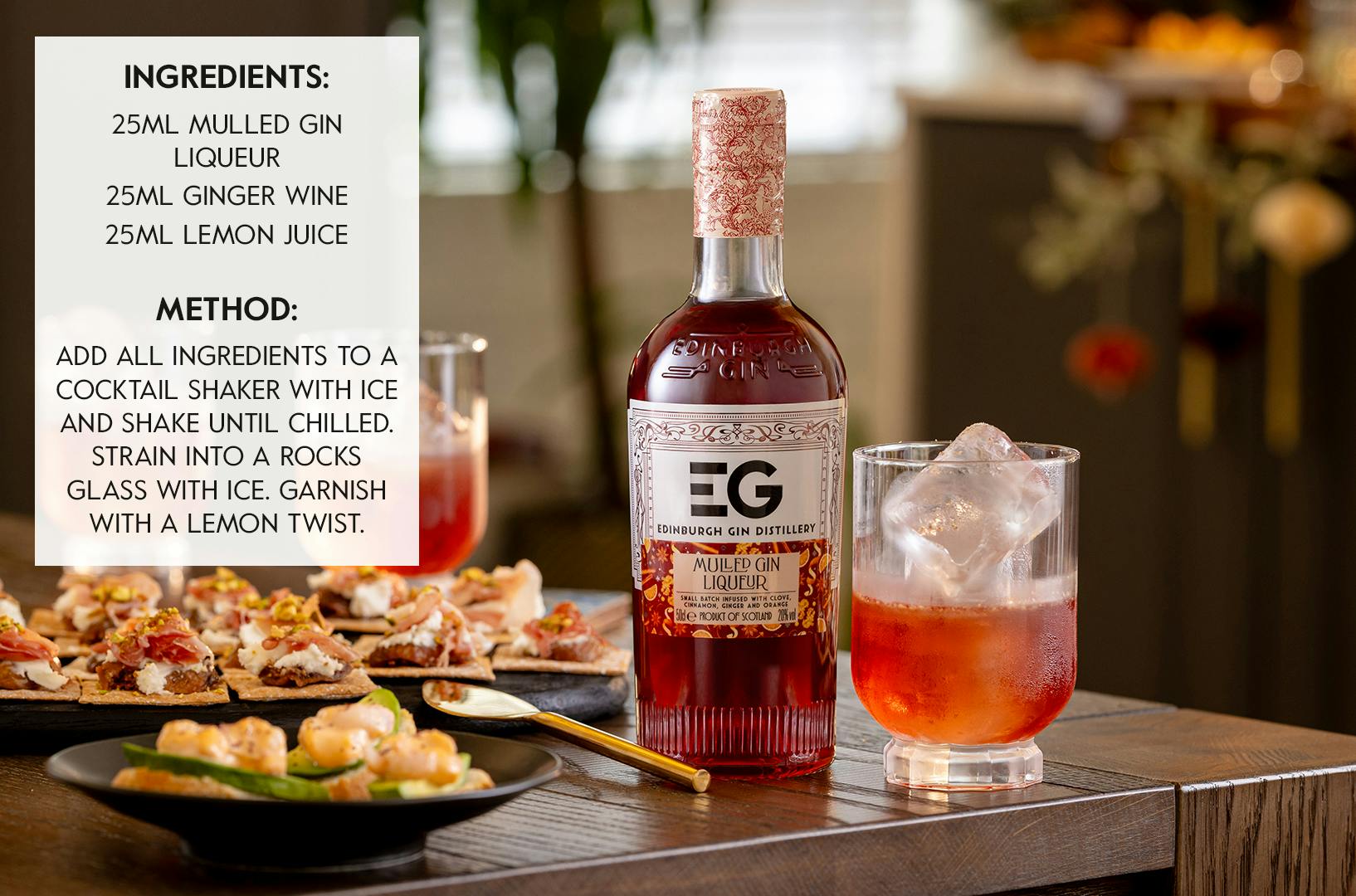Mulled Gin Liqueur Cocktails Best Served Shared Edinburgh Gin