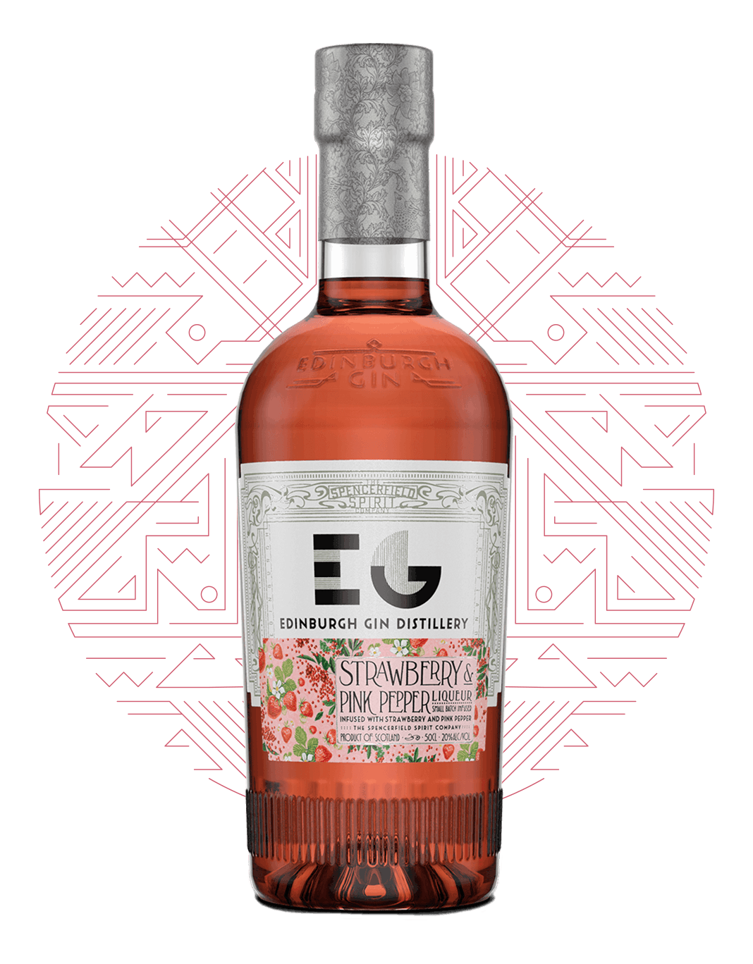 Strawberry & Pink Peppercorn Liqueur 5cl Mini Edinburgh Gin