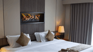 hotel sleeping room