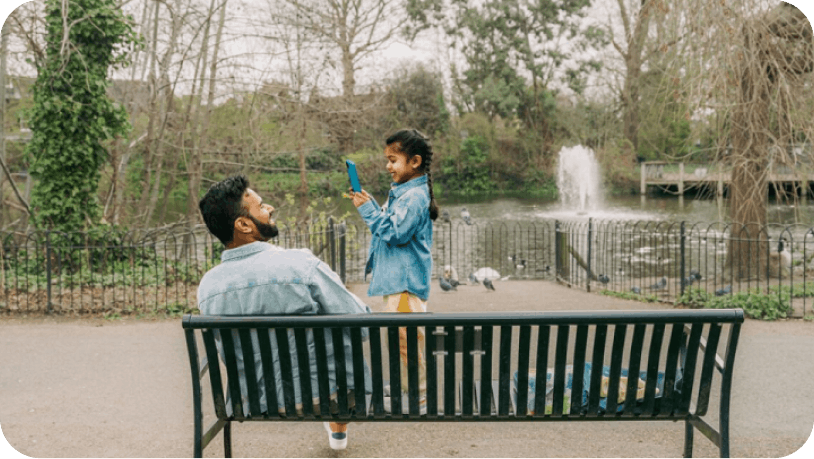 Father and daughter