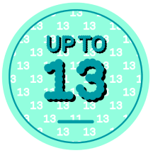 Up to 13 Logo