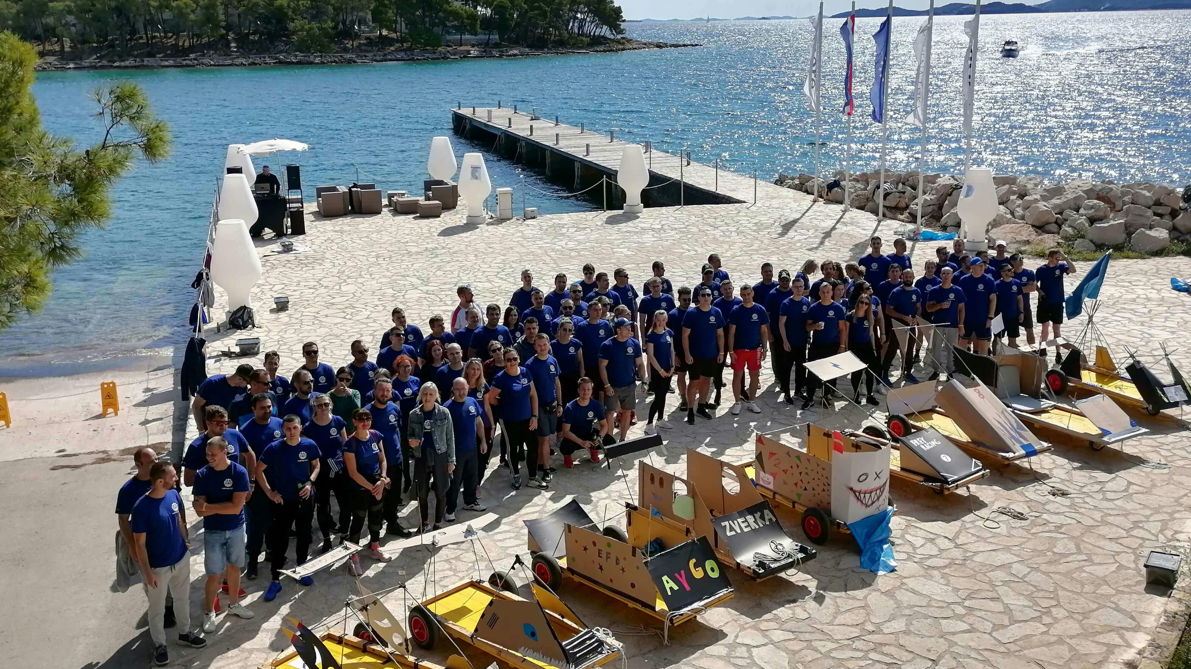 Emil Frey Digital team with self-made racing cars