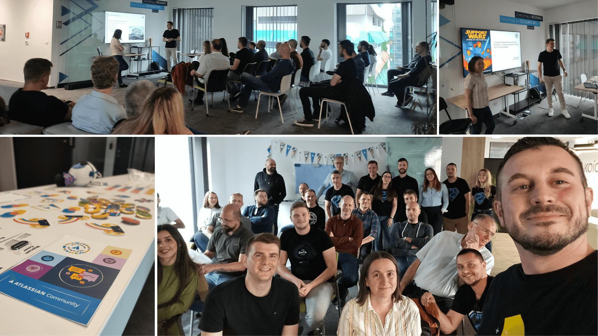 Nena Kruljac and Martin Špernjak shared our transformation story at the Atlassian Community event in Zagreb