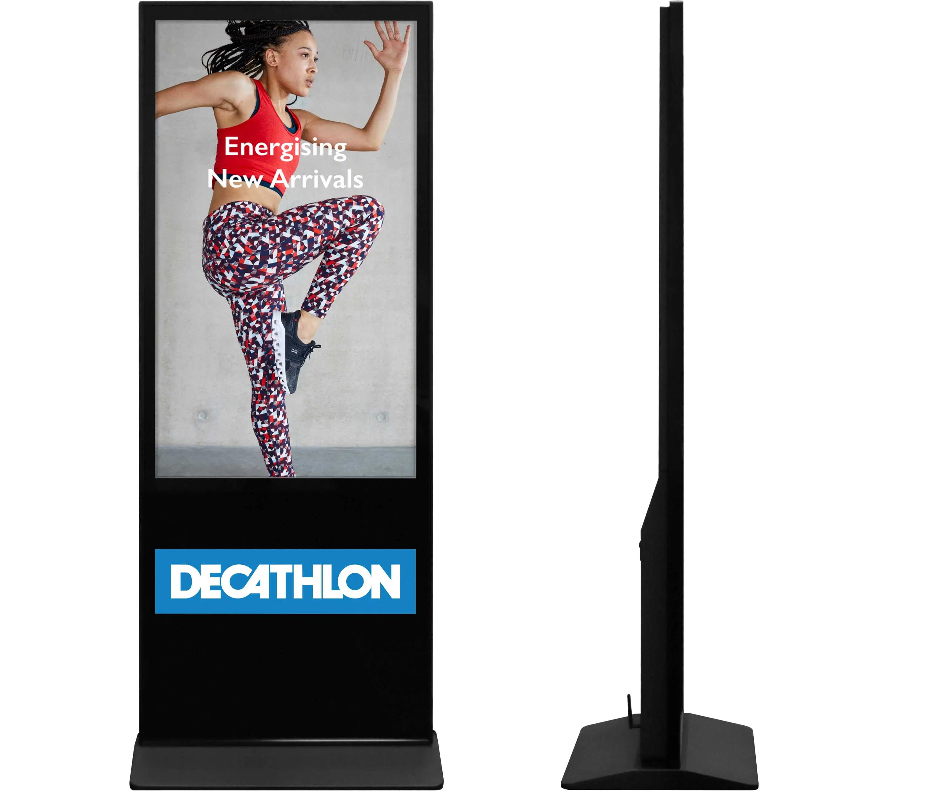 totem display side and front