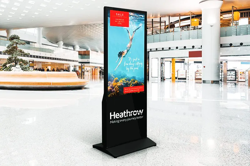Digital Totem in airport
