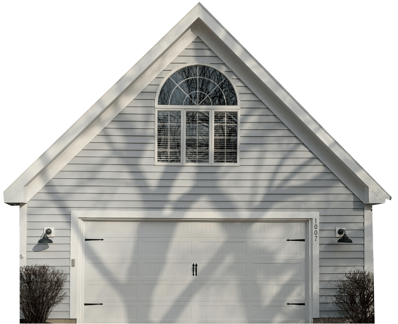 House with tree shadow