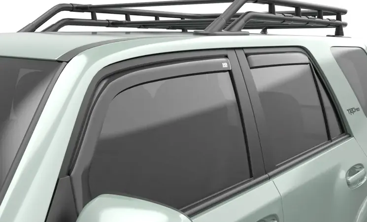 Dark Smoke Window Visors For 1996-2007 Ford Taurus Sedan - Rain Guards, No Drill