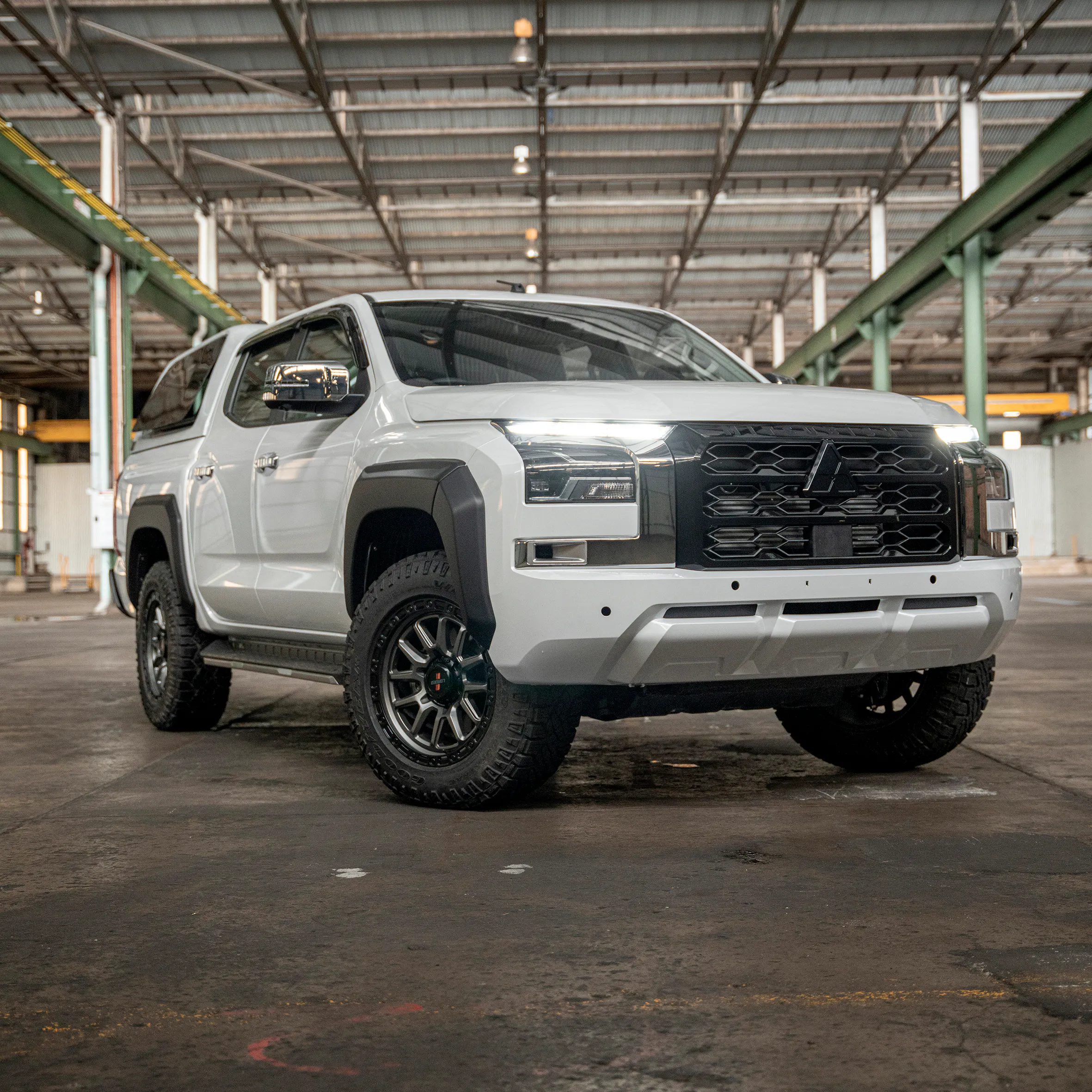 White Ute fitted with EGR Fender Flares for added wheel arch coverage