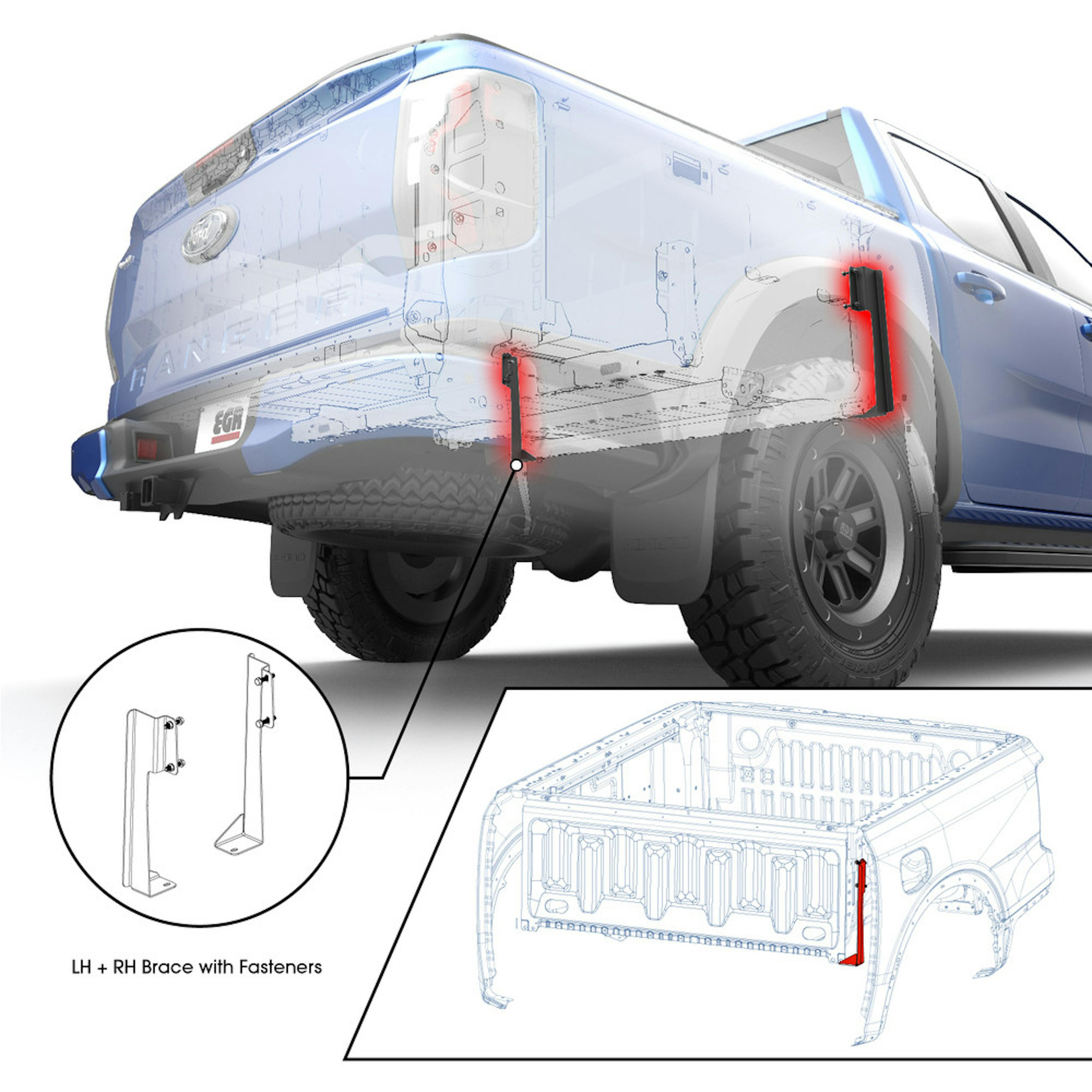 EGR Ford Ranger J-Brace