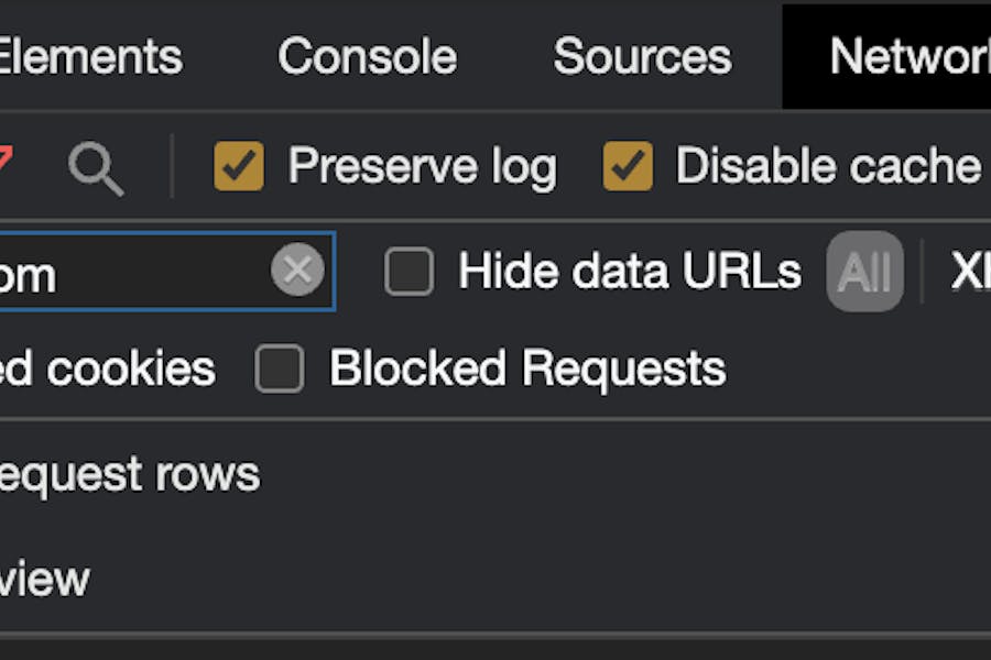 Filtering requests from a specific URI