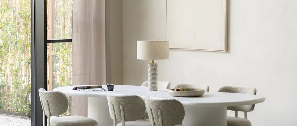 beige tafellampen bij Eijerkamp