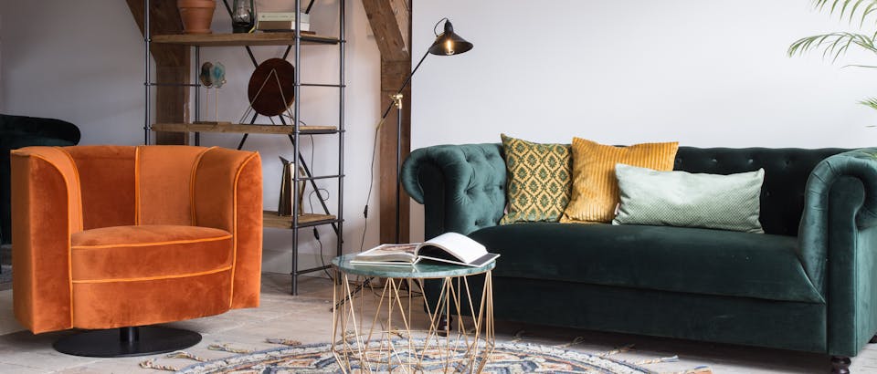 Dutch bone flower lounge chair