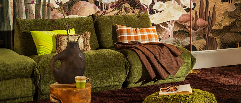 Woontrend new raw met groen