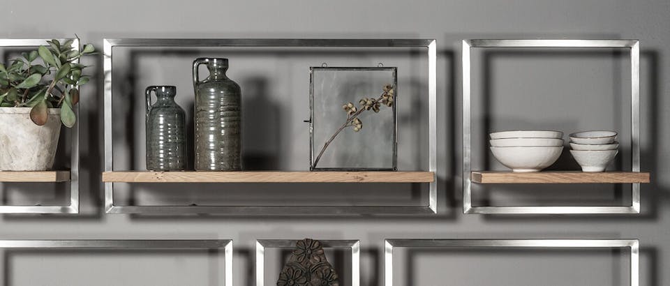 Industriële wandplanken