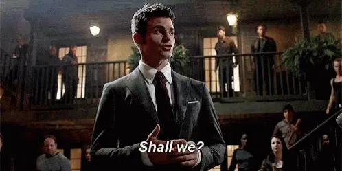 Iconic Elijah Mikaelson "Shall we" scene
