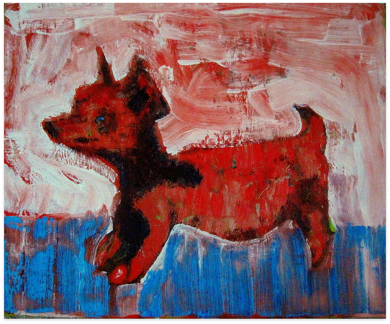 Totonack, 70cm x 90cm, öljyväri kankaalle, 2018