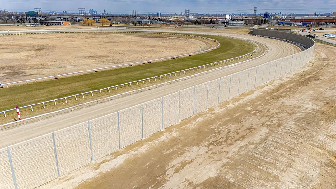 Woodbine Racetrack Acoustic Wall | Ekho Infrastructure Solutions