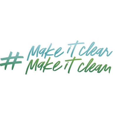 illustration de make it clear make it clean
