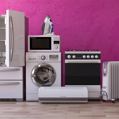 Un réfrigérateur, un lave-linge, un four à micro-ondes, un radiateur électrique...