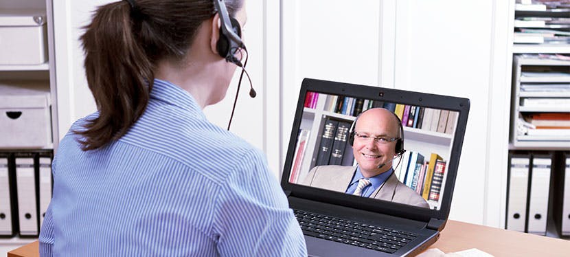 entretient à distance via skype
