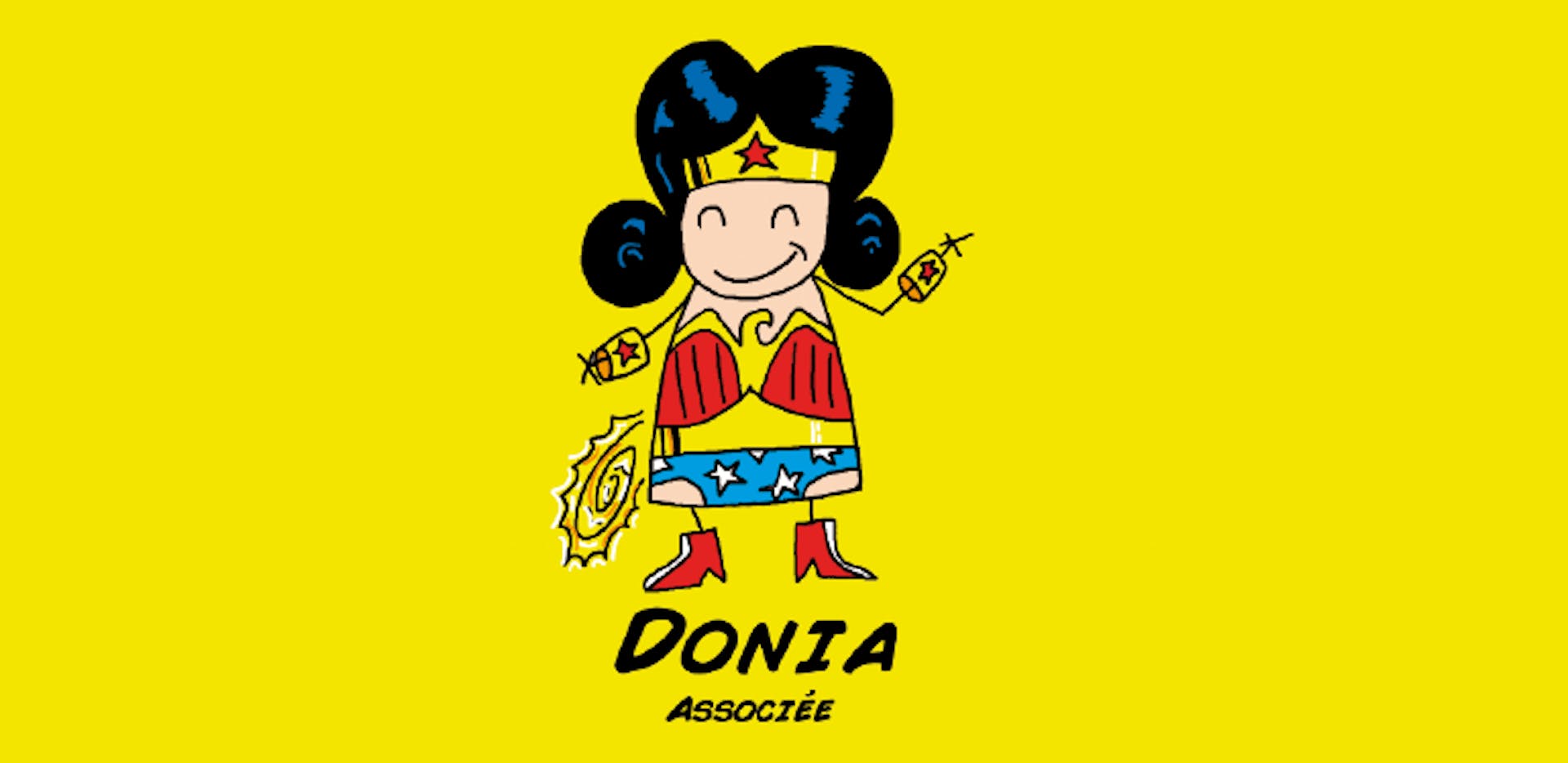 Donia Baghdadi, directrice des projets IT chez ekWateur, représentée par son avatar : WonderWoman !