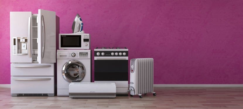 Un réfrigérateur, un lave-linge, un four à micro-ondes, un radiateur électrique...