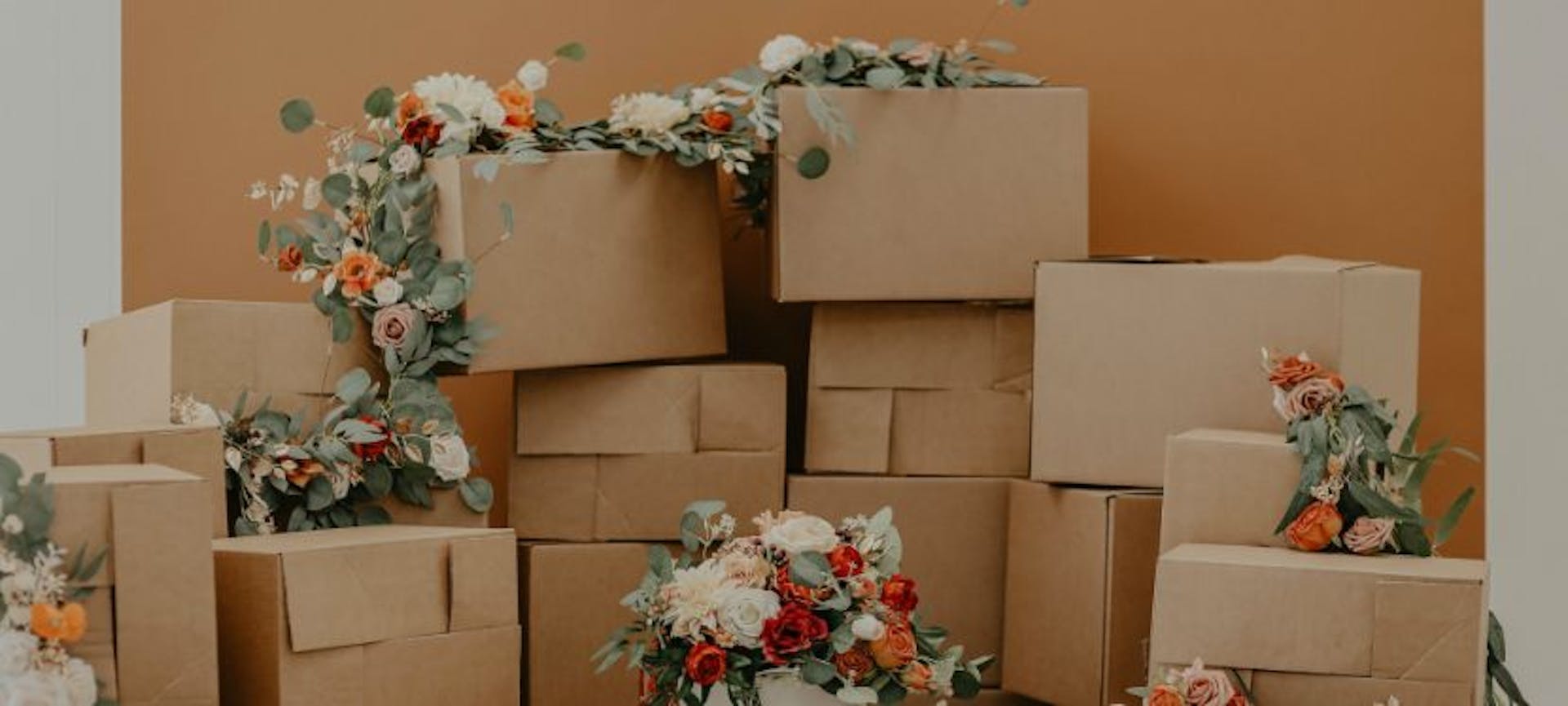 Cartons de déménagement gratuits provenant de chez un fleuriste