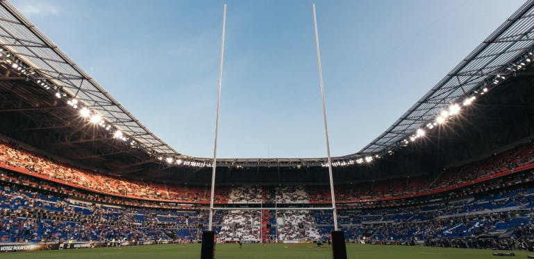 Photo d'un stade de rugby