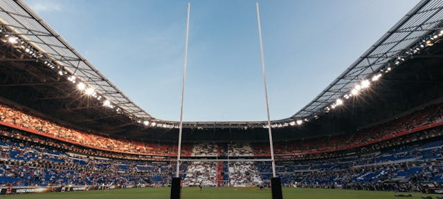 Photo d'un stade de rugby