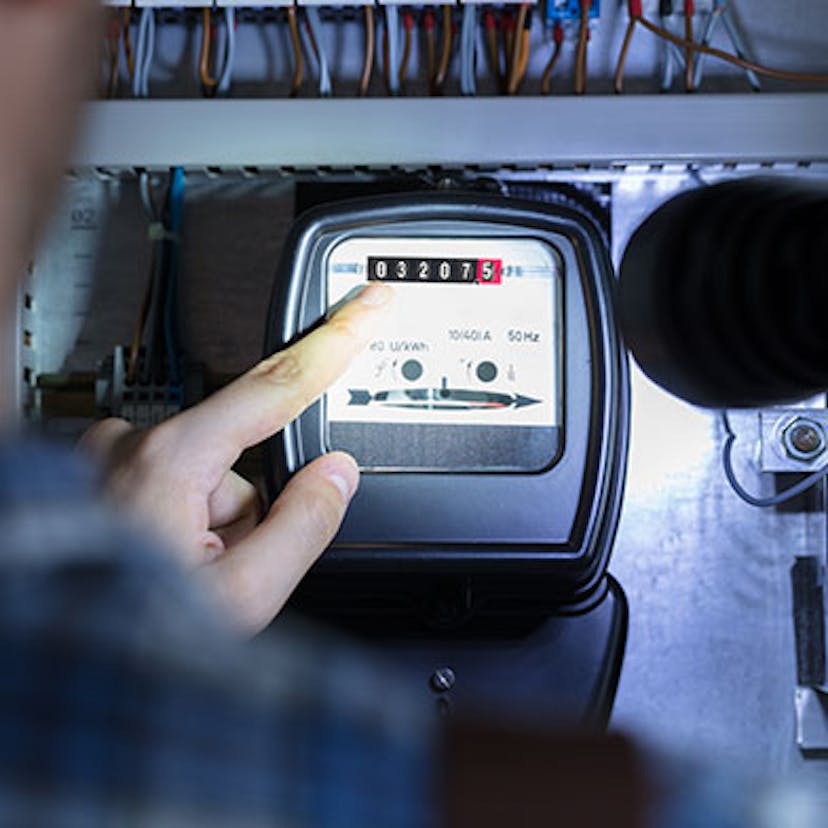 relève d'un compteur edf
