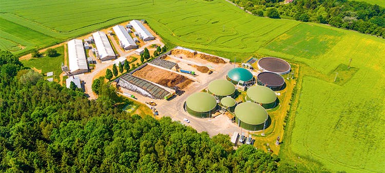 Un méthaniseur de biogaz