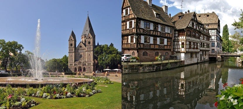 Photos des villes de Strasbourg et Metz dont nous sommes le fournisseur.