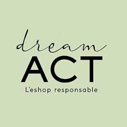 La phrase : "dream act l'eshop responsable" sur un fond vert