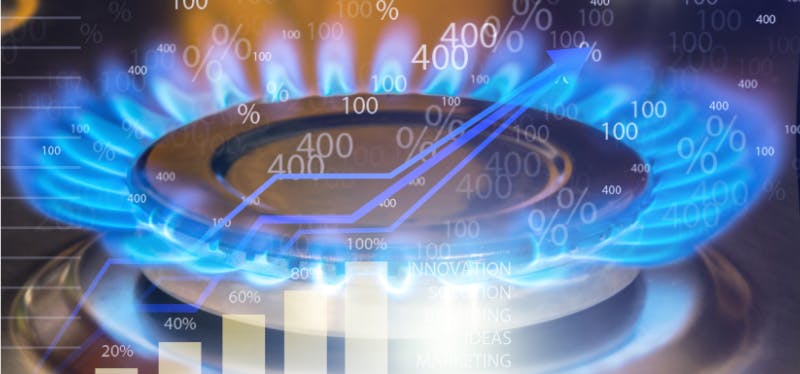 La hausse du gaz a engendré une crise de l'énergie.