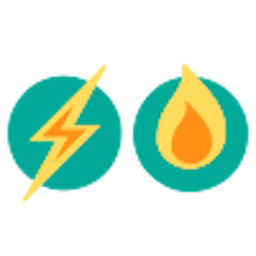 Le logo du gaz et de l'électricité