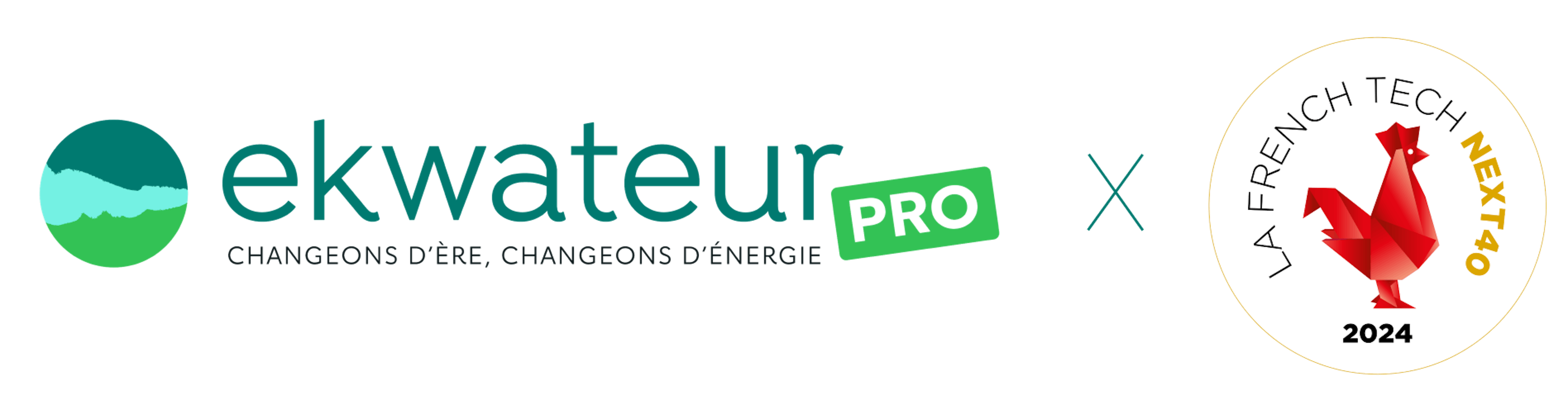 Logo partenariat ekwateur x french tech40