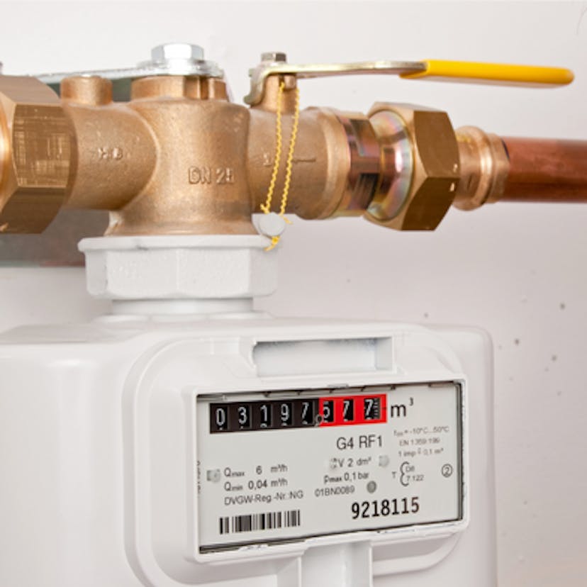 Compteur de gaz à relever