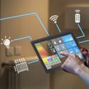 Tablette avec application domotique pour faire des économies d'énergie.